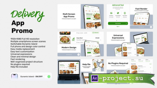 Videohive - Delivery App Promo - 64587299 - Project for After Effects