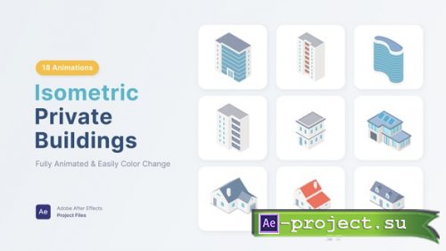 Videohive - Isometric House Collection - 64341749 - Project for After Effects