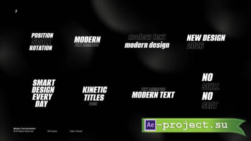 Videohive - Modern Text Animation  AE - 64603481 - Project for After Effects