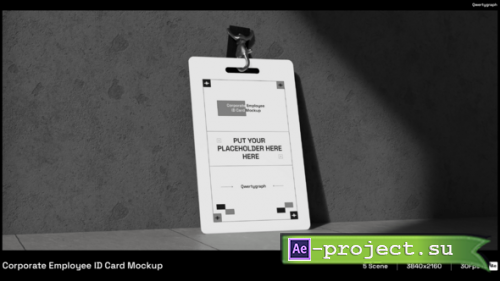 Videohive - Corporate Employee ID Card Mockup - 64606667 - Project for After Effects