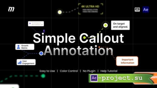 Videohive - Simple Callout Annotation Pack - 64603573 - Project for After Effects
