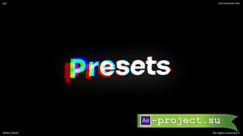Videohive - Modern Glitch Text Presets - 64627098 - Project for After Effects