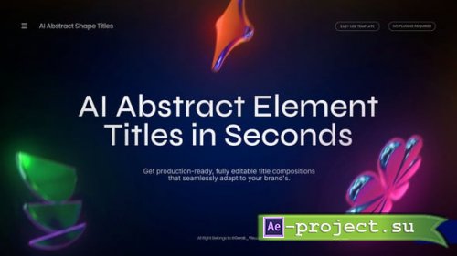 Videohive - Ai Abstrac Shape Titles - 64694667 - Project for After Effects