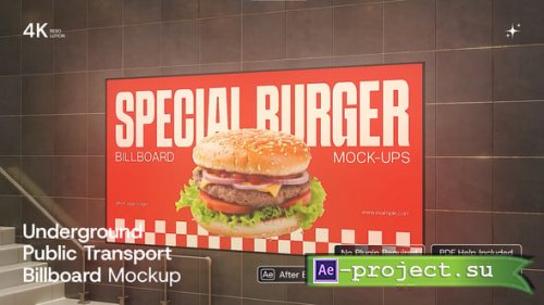 Videohive - Underground Public Transport Billboard Mockup - 64745633