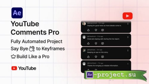 Videohive - Automated Youtube Comments - 64768352 - Project for After Effects