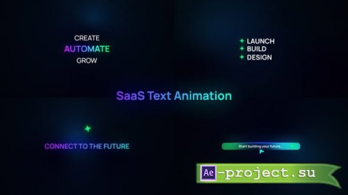 Videohive - SaaS Text Animation - 64777656 - Project for After Effects