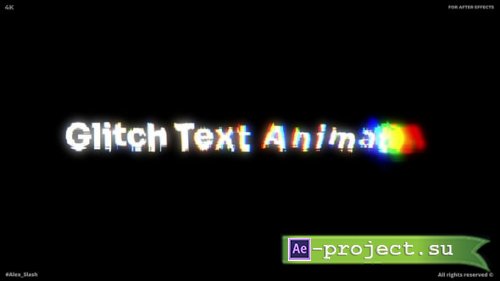 Videohive - Glitch Text Animation - 64833645 - Project for After Effects 