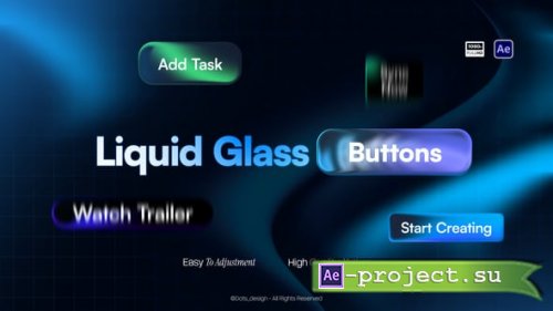 Videohive - Liquid Glass Button - 64856507 - Project for After Effects
