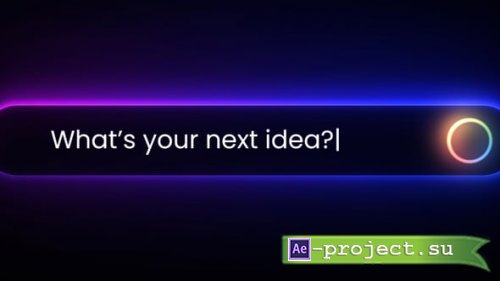 Videohive - Futuristic Search Bar Logo Animation - 64847510 - Project for After Effects
