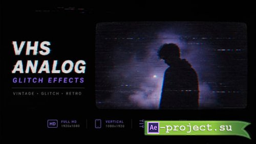 Videohive - VHS Analog Glitch Effects - 64874111 - Project for After Effects