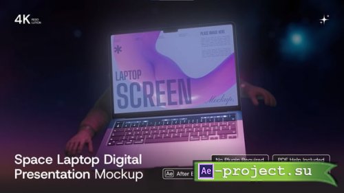 Videohive - Space Laptop Digital Presentation Mockup - 64896934 - Project for After Effects