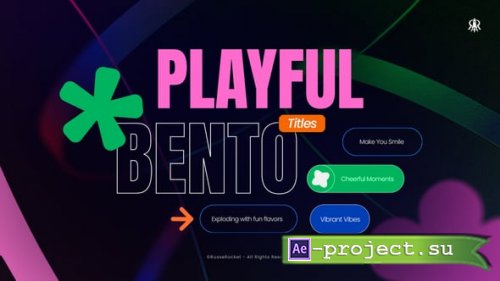 Videohive - Playful Bento Title - 64874407 - Project for After Effects