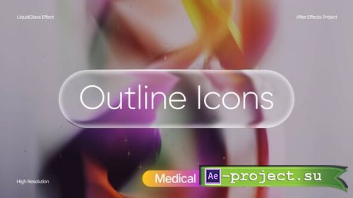 Videohive - Liquid Glass Medical Icons - 64917772 - Project for After Effects