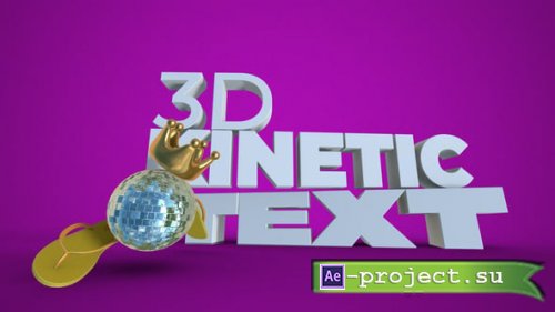 Videohive - 3D Kinetic Text Animations - 64933151 - Project for After Effects