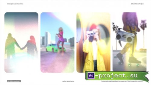 Videohive - Vertical Blur Transition - Vertical Light Leak Transition - 64947590 - Project for After Effects - Project for After Effects