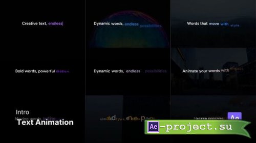 Videohive - Intro - Text Animation - 64856621 - Project for After Effects