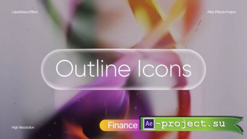 Videohive - Liquid Glass Finance Icons - 64947884 - Project for After Effects