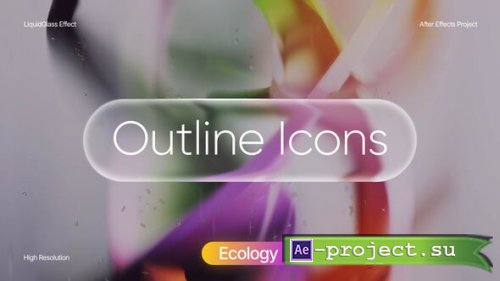 Videohive - Liquid Glass Ecology Icons - 64918702 - Project for After Effects