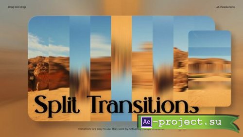 Videohive - Split Transitions + Vertical - 64975283 - Project for After Effects
