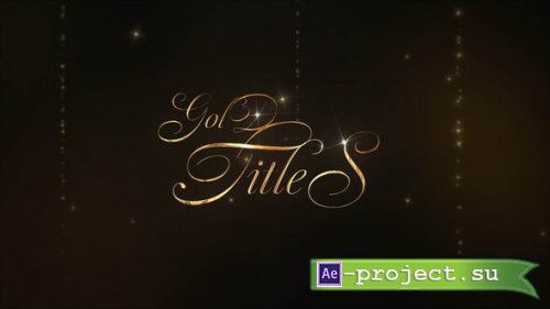 Videohive - Gold Title Intro for After Effects - 65049975 - Project for After Effects