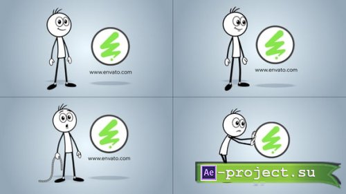 Videohive - Stick Figure Logo Reveal-V1 - 65057775 - Project for After Effects