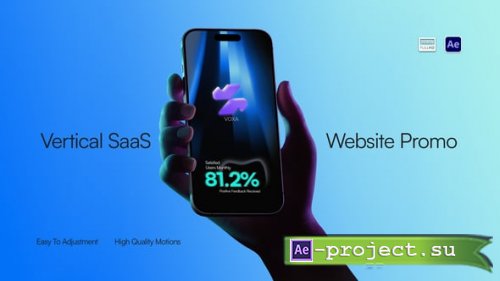Videohive - Vertical SaaS Website Promo - 65063192 - Project for After Effects