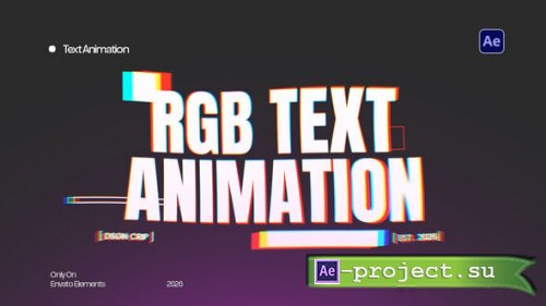 Videohive - RGB Text Animation - 65079376 - Project for After Effects