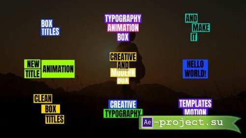Videohive - Box Titles - 65079593 - Project for After Effects