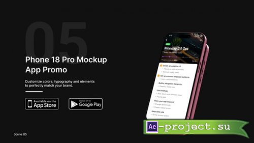Videohive - Phone 18 Pro Mockup | App Promo - 65107865 - Project for After Effects