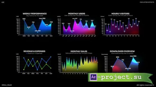 Videohive - Line Charts - 65115840 - Project for After Effects