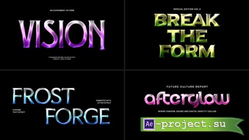 Videohive - Metallic Chrome Text Effect - 65117023 - Project for After Effects
