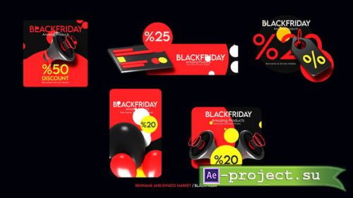 Videohive - Black Friday Widgets - 65133454 - Project for After Effects