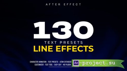 Videohive - Text Line Animation Presets - 65133459 - Project & Script for After Effects