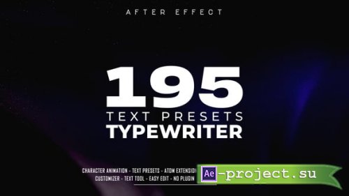 Videohive - Realistic Typewriter Text Presets - 65133458 - Project & Script for After Effects