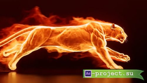 Videohive - Flaming Panther Reveal - 65148747 - Project for After Effects