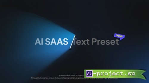 Videohive - AI SAAS Text Presets - 65165559 - Project for After Effects
