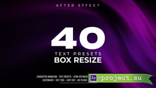 Videohive - Box Resize Words Title Presets - 65165886 - Project & Script for After Effects