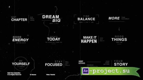 Videohive - Bold Text Animation  AE - 65166077 - Project for After Effects