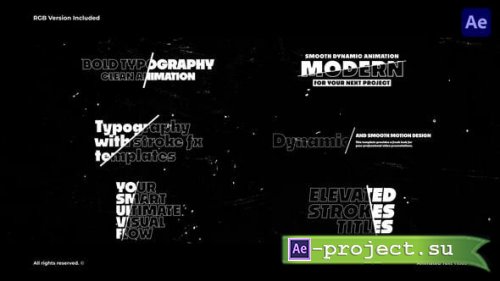 Videohive - Animated Text Titles with Stroke - 65167963 - Project for After Effects