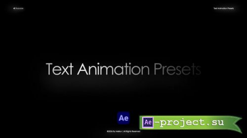 Videohive - Text Animation Presets - 65168215 - Project for After Effects