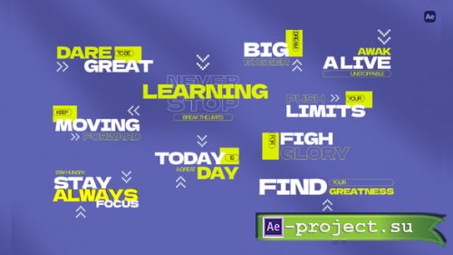 Videohive - Motivational Kinetic Typography 02 - 65168378 - Project for After Effects