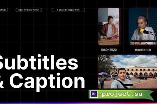 Control Panel Ui Designs's Videohive - Modern Subtitles & Caption Templates - 65626923 - Project ...