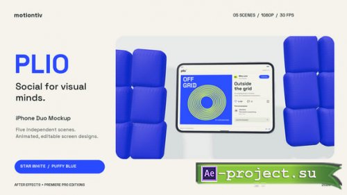 Videohive - Phone Duo Fold Social App Promo - 65168500 - Project for After Effects