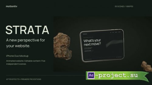 Videohive - Phone Duo Fold Website Promo - 65168501 - Project for After Effects
