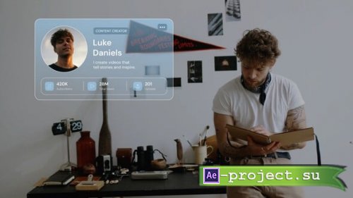 Videohive - Profile Cards Titles - 65169717 - Project for After Effects