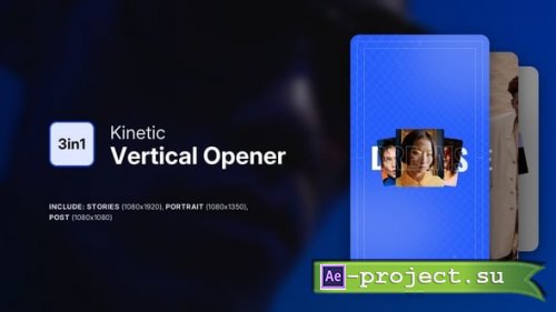 Videohive - Kinetic Vertical Opener - 65170251 - Project for After Effects