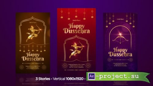 Videohive - Dussehra Wishes Social Media Posts - 65170265 - Project for After Effects