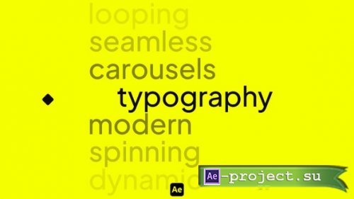 Videohive - Carousel Typography - 65170160 - Project for After Effects