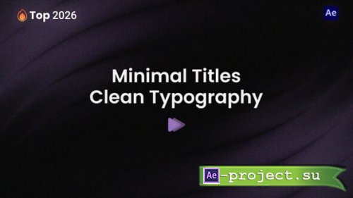 Videohive - Minimal Titles � Clean Typography | AE - 65168763 - Project for After Effects