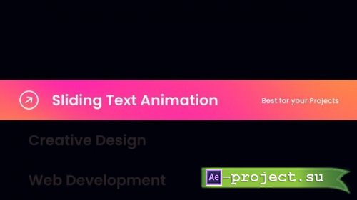 Videohive - Sliding Text Animations / AE - 65169718 - Project for After Effects
